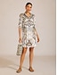 cheap Mini Dresses-Vintage Leopard Jewelry Silky Satin Straight Shirt Dress