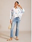 cheap Blouses-Ethereal Jellyfish Drift Silky Satin Shirt