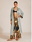 billige Sale-Kvinnenes Avslappet Kimono Satin