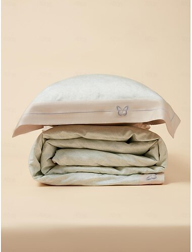  Capa de edredão tecido tencel 4 peças conjunto de cama lyocell algodão original impresso 4 peças conjunto de cama respirável e refrescante