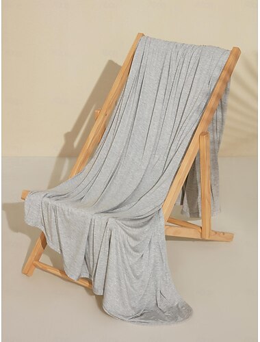  Mantas e Cobertas, Cor Sólida Um lado: 82% fibra de viscose de polpa de bambu + 18% poliéster / Lado B: 100% Poliamida Macio cobertores