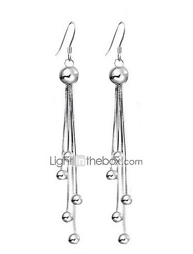 Boucle d'Oreille Pendantes Boucle d'oreille For Femme Soirée Décontractée du quotidien Argent sterling Argent