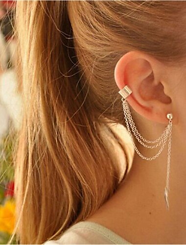 Clip on Earring Helix Earrings For Women's Alloy Gold Silver