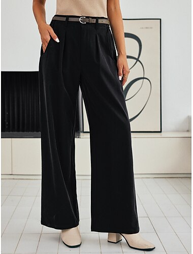 Corduroy High Waist Wide Leg Pants