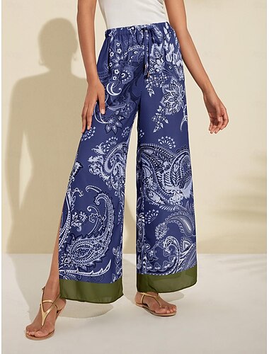 Paisley Wide Leg Pants