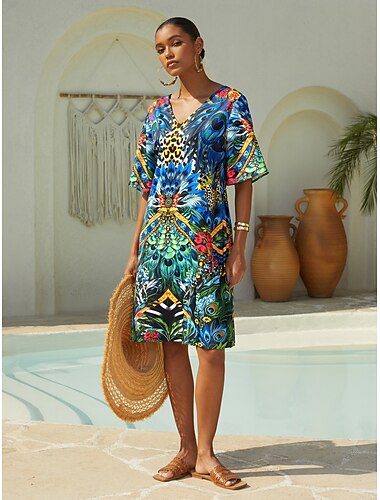 Jungle Wild Party Silky Satin Mini Dress