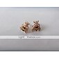 Women's Synthetic Diamond Ear Piercing Stud Earrings Animal Ladies Luxury Fashion Cute Rhinestone Gold Plated Imitation Diamond Earrings Jewelry Yellow For