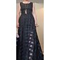 Femme Robe longue maxi Blanche Noir Sans Manches Eté Rétro Vintage Standard S M L XL XXL