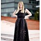 Femme Robe longue maxi Blanche Noir Sans Manches Eté Rétro Vintage Standard S M L XL XXL