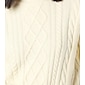 Acrylic Polyester Cable Knit Sweater Jumper