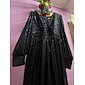 Black Sequin Party/Wedding Guest V Neck Long Sleeve Maxi Dress dress to impress 2024