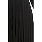 Black Satin Pleated Party/Wedding Guest Deep V Long Sleeve Belted Maxi Dress dress to impress 2024