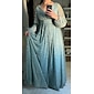 Green Fashion Party/Wedding Guest V Neck Long Sleeve Sparkle Polyester Maxi Dress dress to impress 2024