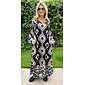 Boho Abstract Animal Print Maxi Dress