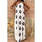 Satin Geometric Print Maxi Dress