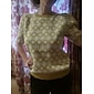 Wool Blend Braided Crew Neck Sweater Jumper