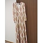 Satin Floral V Neck Maxi Dress White Long Sleeve Wedding Guest Dress Ascot Dress