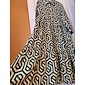 Geometric Print Maxi Dress Resort Wear