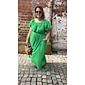 Women's Cotton Maxi Dress Casual Resort Wear Vacation Dress Green Loose Fit Off-Shoulder Puff Sleeve A line Summer Dress