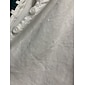 Women's Linen Blend White V Neck A Line Maxi Dress