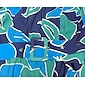 Women's Chiffon Dress Maxi Dress Blue Purple Sleeveless Floral Ruffle Printing Spring & Summer Round Pattern Dress XS S M