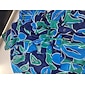 Women's Chiffon Dress Maxi Dress Blue Purple Sleeveless Floral Ruffle Printing Spring & Summer Round Pattern Dress XS S M