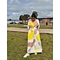 Satin Wedding Guest Pocket Floral V Neck Maxi Dress