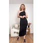 Black Elegant Party/Wedding Guest Ruched Sleeveless One Shoulder Elegant Midi Dress dress to impress 2024