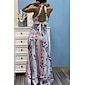 Satin Print Halter Neck Backless Maxi Dress