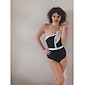 Hepburn Contrast Hole One Shoulder Swimsuit