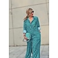 Women's Shirt Dress Print Dress Maxi Dress Blue Green Leopard prints Roll up Sleeves Sequin Summer Shirt Collar Leopard Print S M L