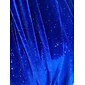 Velvet Navy Blue Glitter Elegant Party Midi Dress