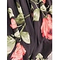 Chiffon Wedding Guest Floral Ruched V Neck Maxi Ascot Dress Wedding Guest Dress