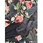 Chiffon Wedding Guest Floral Ruched V Neck Maxi Ascot Dress Wedding Guest Dress