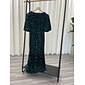 Velour Sequin Puff Sleeve Sparkly Elegant Maxi Dress