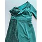 Green Sequin Mismatched Long Sleeve Elegant Daily Party Polyester Mini Dress dress to impress 2024