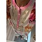 Satin Leopard Print Button Up Crew Neck Casual Daily Maxi Dress