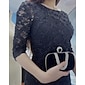 Lace Little Black 3/4 Length Sleeve Elegant Party/Wedding Guest  Maxi Dress dress to impress 2024