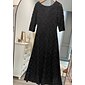 Lace Little Black 3/4 Length Sleeve Elegant Party/Wedding Guest  Maxi Dress dress to impress 2024