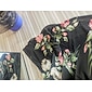 Chiffon Wedding Guest Floral Ruched V Neck Maxi Ascot Dress Wedding Guest Dress