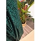 Velour Sequin Puff Sleeve Sparkly Elegant Maxi Dress