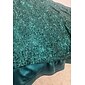 Velour Sequin Puff Sleeve Sparkly Elegant Maxi Dress