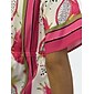 Dragon Fruit Placed Print V-neck Mini Dress