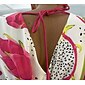 Dragon Fruit Placed Print V-neck Mini Dress