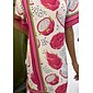 Dragon Fruit Placed Print V-neck Mini Dress