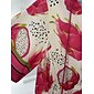 Dragon Fruit Placed Print V-neck Mini Dress
