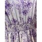 Robe longue violette en mousseline légère à col en V pour femme, élégante, formelle, pour destination, mariage, invité, printemps, été
