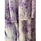 Robe longue violette en mousseline légère à col en V pour femme, élégante, formelle, pour destination, mariage, invité, printemps, été