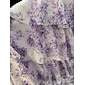 Robe longue violette en mousseline légère à col en V pour femme, élégante, formelle, pour destination, mariage, invité, printemps, été