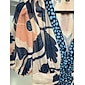 Abito lungo da donna, ampio, da resort, con stampa floreale, manica corta, arcobaleno, primavera ed estate, scollo a V, vestito da vacanza